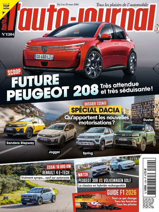 Title details for L'auto Journal by Editions Mondadori Axel Springer (EMAS) - Available